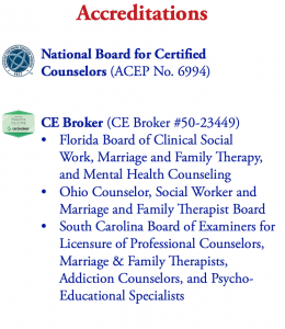 NBCC Approved, CE Broker Provider